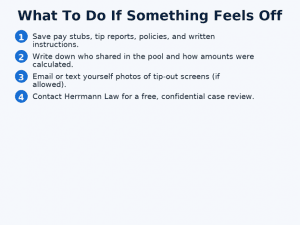 preserving evidence and reaching out for help